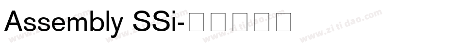 Assembly SSi字体转换